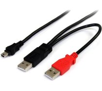 Kabelis Usb Startech 2x Usb-a - 1.8 M Melns (usb2habmy6)