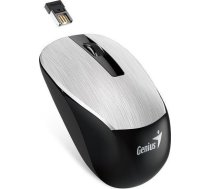 Pele Genius Genius Pele Nx-7015, 1600dpi, 2.4 [ghz], Optiskais, 3kl., Bezvadu Usb, Sudraba, Aa