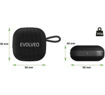 Skaļrunis Evolveo Evolveo Topsound, Bezvadu ūdensizturīgs Bluetooth Reproduktor S Rádiem Melns