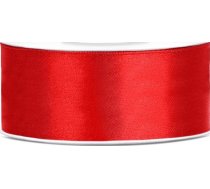 Party Deco Lenta Satīna, Sarkans, 25 Mm X 25 M Universāls
