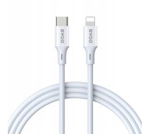 Bwoo Kabelis Usb-c - Lightning 2m 27w Abs + Tpe Balts