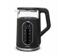 Tējkanna Feel-maestro Huslog Tējkanna Stikla Ar Paneli Dotykowym Melns 1,7l 2200w