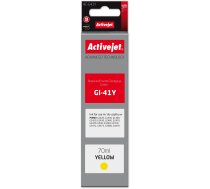 Tuša Activejet Activejet Ac-g41y Buteleczka Ar Tinti (saderīgs Priekš Canon Gi-41y 4545c001| Supreme| 70 Ml| Dzeltens)