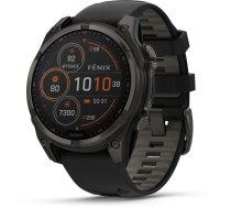 Rokas Pulkstenis Sporta Garmin Fenix 8 Solar Sapphire Melns (010-02906-11)