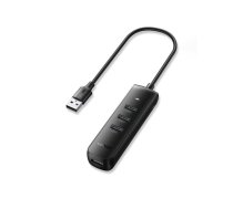 Parveidotājs Ugreen 4-in-1 USB HUB - 4x USB Type A 3.0 PD DC 12V 0.25m black (CM416 10915) Black