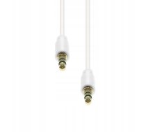 Kabelis Proxtend Mini-jack 3-pin Slim Cable M-m White 0.5m