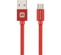 Kabelis Usb Swissten Usb-a - Micro-b 0.2 M Sarkans (71522106)