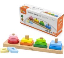 Viga Toys Koka ģeometriskais Šķirotājs Puzle
