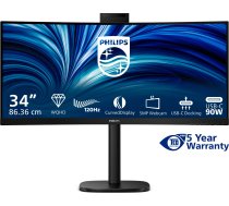Philips 3000 Series 34b2u3600ch/00 Monitors Komputerowy 86,4 Cm (34") 3440 X 1440 Px Wide Quad Hd Lcd Melns