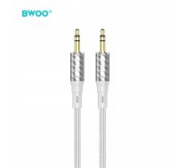 Bwoo Aux075 Kabelis Aux Jack 3.5mm - Jack 3.5mm Audio Pelēks