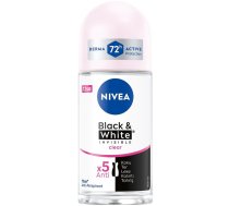 Nivea Antiperspirants Sieviešu Bumbiņā Black & White Invisible Clear 72h 50 Ml