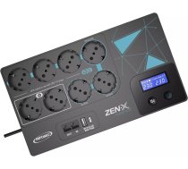 Barošanas avots Avārijas Ups Zen-x Master 800, 800va, 480w, 8x Fr/schuko