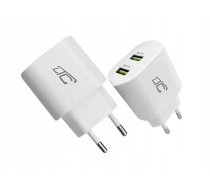 Lādētājs Lādētājs Tíkla Ltc Qc 20w 2xusb-a Balta