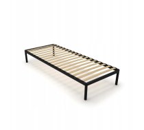 Auping Rāmis Gultas Bed Alu 80x200 Metāla Koka Līstes Moderna Melns