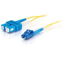 C2g C2g Lc-sc 9/125 Os1 Duplex Singlemode Pvc Fiber Optic Cable (lszh) - Patch-kabelis - Sc Single-modus (m) Zu Lc Single-modus (m) - 5 M - 5 M - Glasfaser - Duplex - 9/125 Mikrometer - Os1 - Bez Halogēna - Dzeltens