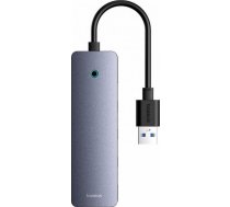 HUB USB Canyon Sakabinatajs USB-A uz USB 3.0 4 porti + USB-C barosanas ports 15 cm peleks