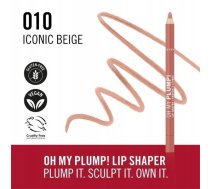 Oh!tomi Rimmel_oh My Plump! Lip Shaper Kontūrzīmulis lūpu 010 Iconic Beige 1,2g