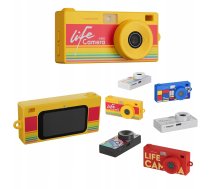 Kamera Digitālā Xrec Mini Aparāts Kamera Retro Video 2k Wisiorek Kareklis + Karte 32gb / Xrec X9 / Dzeltens