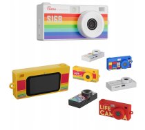 Kamera Digitālā Xrec Mini Aparāts Kamera Retro Video 2k Wisiorek Kareklis Z Karte 32gb / Xrec X9 / Balts