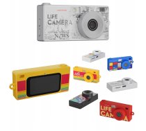 Kamera Digitālā Xrec Mini Aparāts Kamera Retro Video 2k Wisiorek Kareklis + Karte 32gb / Xrec X9 / Pelēks