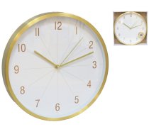 Decorlife Sienas pulkstenis 30 cm zelta krāsā 30 x 30 x 4 cm DECORLIFE 8445393201023 (8445393201023)