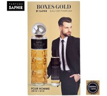 Azzaro Set Saphir Boxes Gold Pour Homme Edp Aerosols 200ml + Edp Aerosols 30ml