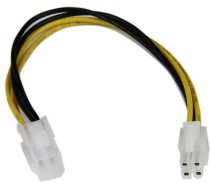 Startech Atx/eps 4-pin - Atx/eps 4-pin, 0.2m, Dzeltens (atxp4ext)