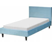 Beliani Gulta Velūra 90 X 200cm Zils Fitou