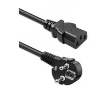 Kabelis Barošanas Qoltec Kabelis Barošanas Qoltec Spraudnis Leņķiskais Schuko Cee 7/7 (e/f) | Iec C13 2m 3 * 0,75mm2