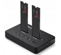 Dokstacija Qoltec Qoltec Dokstacija Dysków Ssd M.2 Nvme| Pcie | Usb-c | 20gb/s | Dual 2 X 8tb | Klonowanie Offline
