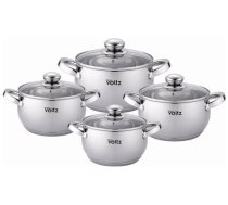 Cometic Katlu komplekts Voltz OV51210G8B 18/20/22/24cm./=2.7/3.7/5.1/6.5l. Nerūsējošais tērauds 5V51210G8B (3800237049080)