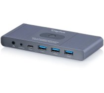 Slēdzis Digitus Digitus Slēdzis Kvm Usb-c 3.0 Hdmi, 2-portu, 4k60hz, Core Line