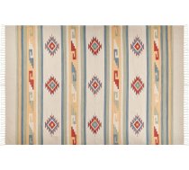 Beliani Paklājs Kokvilna Kilim 200 X 300 Cm Daudzkrāsains Aparan