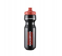 Rockbros Ūdens pudele Velosipēdu Rockbros 750 Ml - Przezroczysto-melns Z Czerwonym Ustnikiem