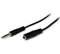 Kabelis Startech Jack 3.5mm - Jack 3.5mm 1m Melns (mu1mmfs)