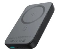 Ārējais akumulators Joyroom JR-W020 20W Mini magnetic wireless power bank 10000mAh Black With USB to Type-C 0.25m Cable Black