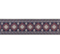 Beliani Paklājs 80 X 300 Cm Gaiši Zils-sarkans Kangal