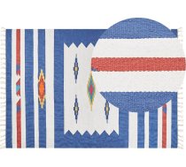 Beliani Paklājs Kokvilna Kilim 200 X 300 Cm Daudzkrāsains Varser
