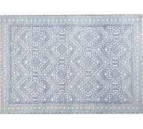 Beliani Paklājs 160 X 230 Cm Gaiši Zils-balts Kawas