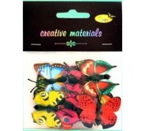 Ziemassvētku Rotājums Mfp Paper Tauriņi Dekoratīvā 4-4,5cm 10gab Mix