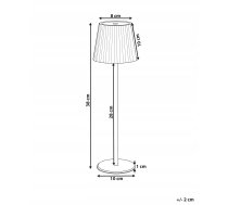 Lampa Galda Beliani Lampa Galda Pombeiro Metāls Zils