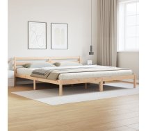 Vidaxl Gulta Z Zagłówkiem 200x220 Cm Z Litego Koka Sosnowego