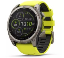 Rokas Pulkstenis Sporta Garmin Fenix 8 Solar Sapphire Dzeltens (010-02907-21)