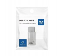 Adapteris Usb Bluestar Adapteris Micro Usb Do Tips C Blue Star Balts