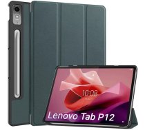 Futlāris Planšetdatora 4kom.pl Futlāris Smart Case Vāks Do Lenovo Tab P12 12.7" Tb370 Tb370fu 2023, Zaļš