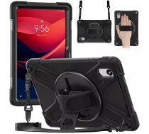 Futlāris Planšetdatora 4kom.pl Futlāris Armor Strap Ar Siksnu Do Lenovo Tab M11 10.95 Tb330fu Tb330xu Tb331fc, Melns