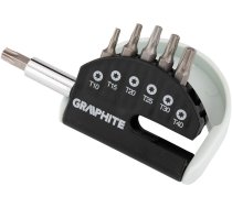 Graphite Komplekts Uzgaļu Skrūvgriežu T10, T15, T20, T25, T30, T40 Ar Rokturi, 7gab.