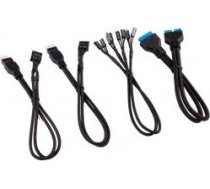 Corsair Komplekts Kabeļu, 0.3m, Melns (zuad-1040)