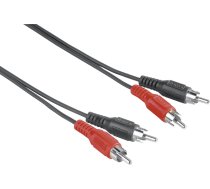 Kabelis Hama Rca (cinch) X2 - Rca (cinch) X2 5m Melns (002050870000)