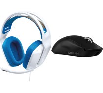 Austiņas Logitech G335 Balts (981-001018) + G Pro X Superlight 2 (910-006630)